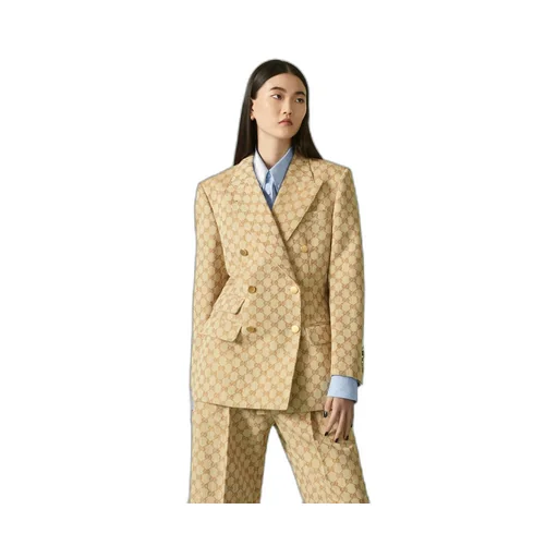 GG linen cotton jacquard jacket