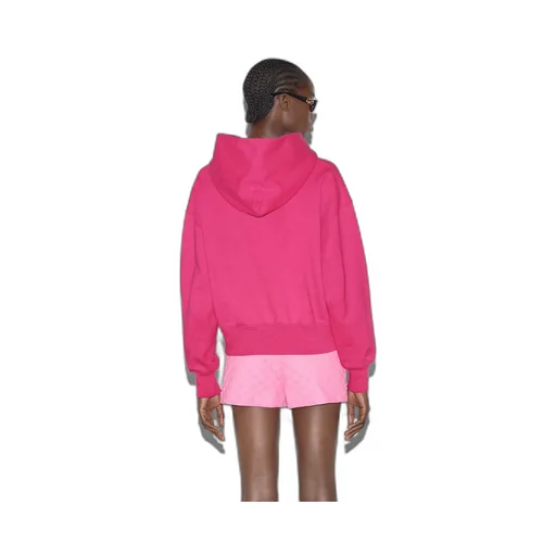 Cotton jersey hooded sweatshirt