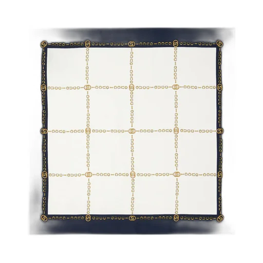 Interlocking G Gucci chain silk pocket square