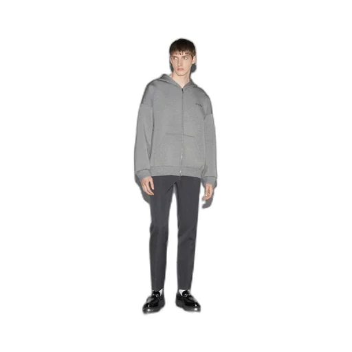 Viscose jersey sweatshirt with embroidery