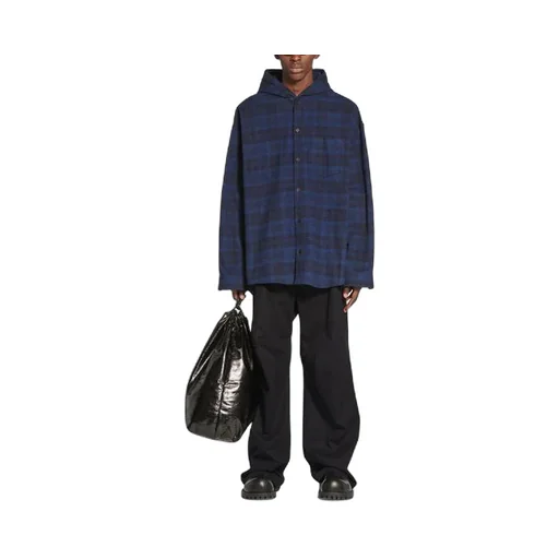 Check Overshirt Hoodie