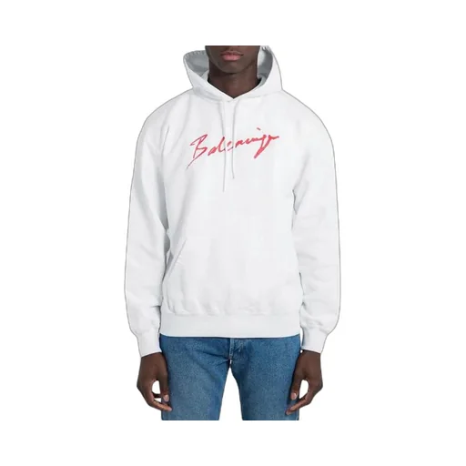 Cursive Logo Print Hoodie