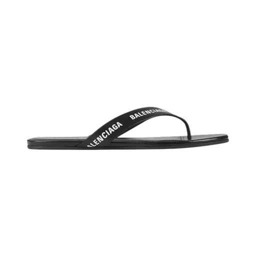 Round Printing Calfskin Sandals