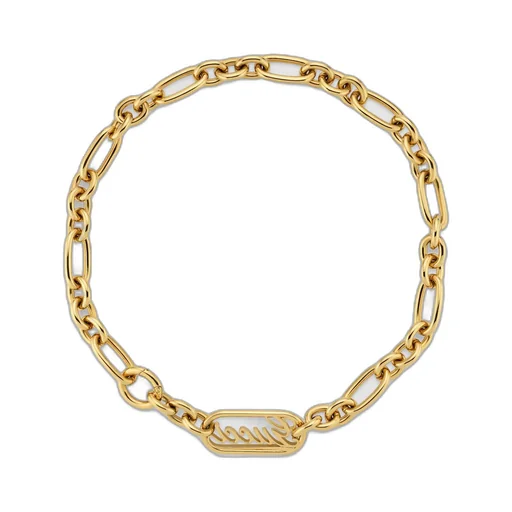 Chain necklace with Gucci script