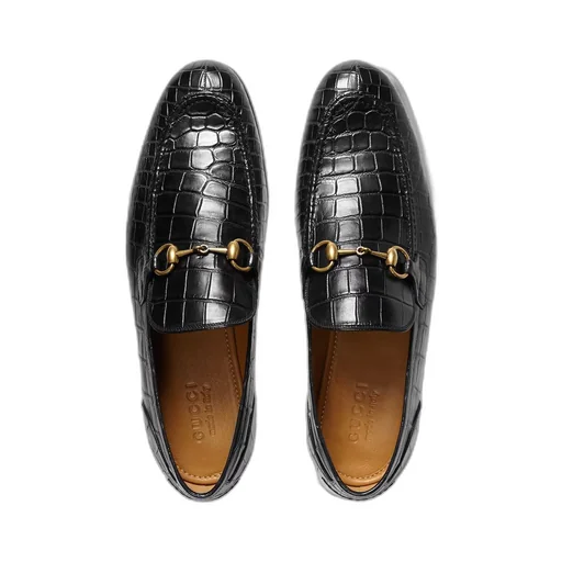 Gucci Jordaan crocodile loafer