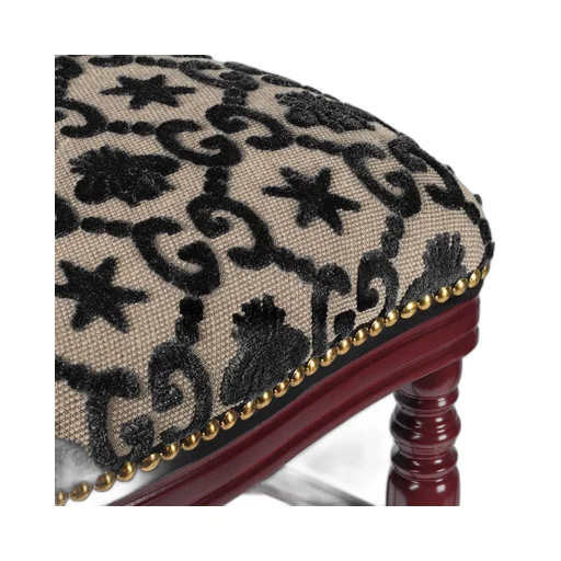 Wood chair with GG bees and stars