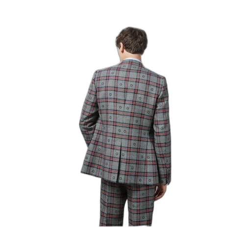 G check wool jacket