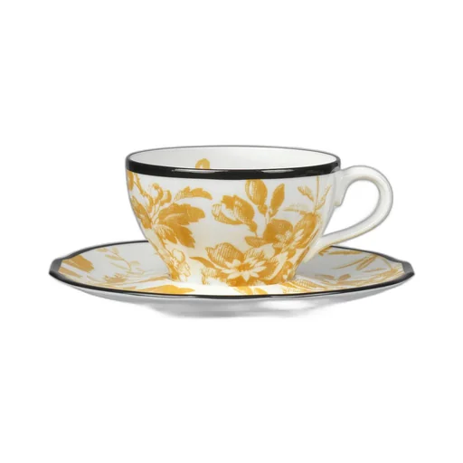 Herbarium teacup and saucer, double set