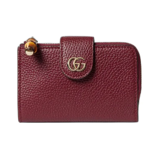 Medium Double G wallet with bamboo