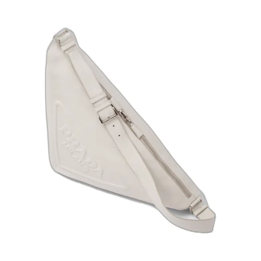 Large leather Prada Triangle bag
