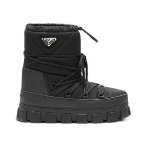 Re-Nylon gabardine après ski booties