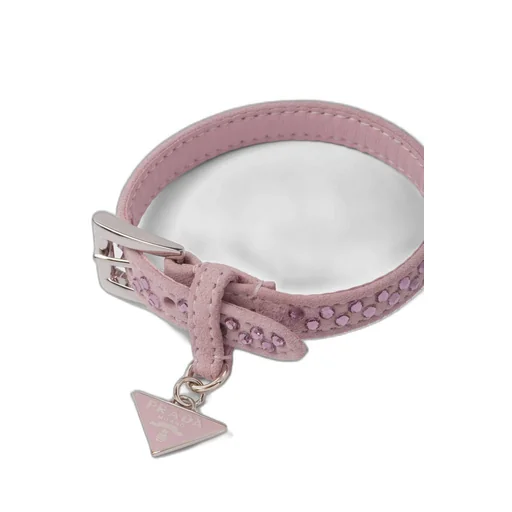 Suede bracelet with crystals