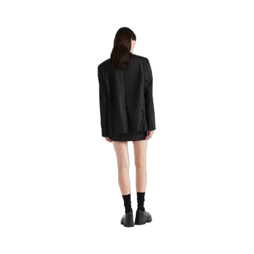 Single-breasted Re-Nylon jacket