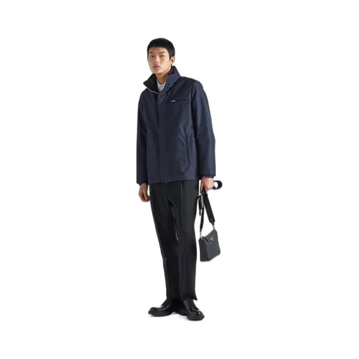 Technical fabric blouson jacket