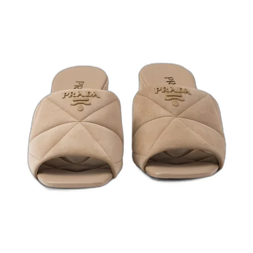 Stitched suede sandals
