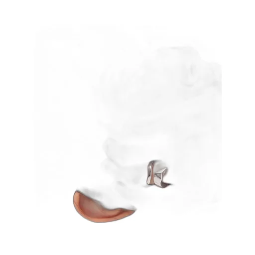 Eternal Gold snake mini ring in white gold