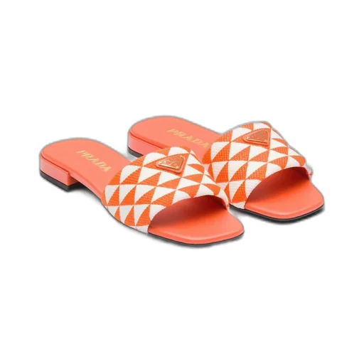 Embroidered fabric slides