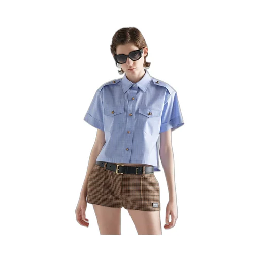 Houndstooth check shorts