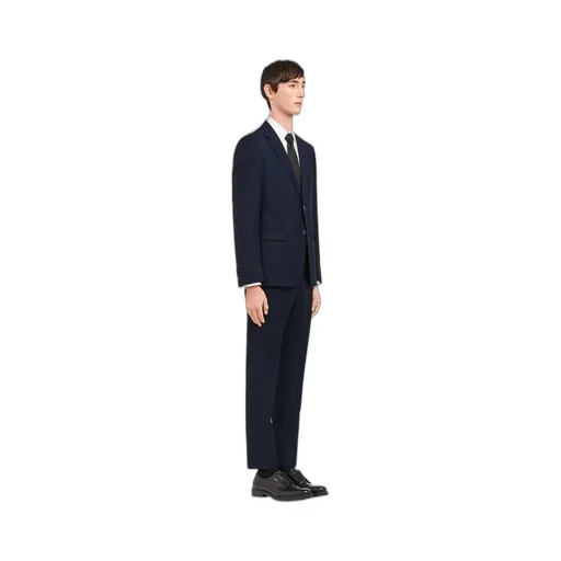 Wool and mohair single-breasted suit