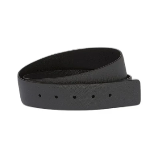 Reversible Saffiano leather belt strap