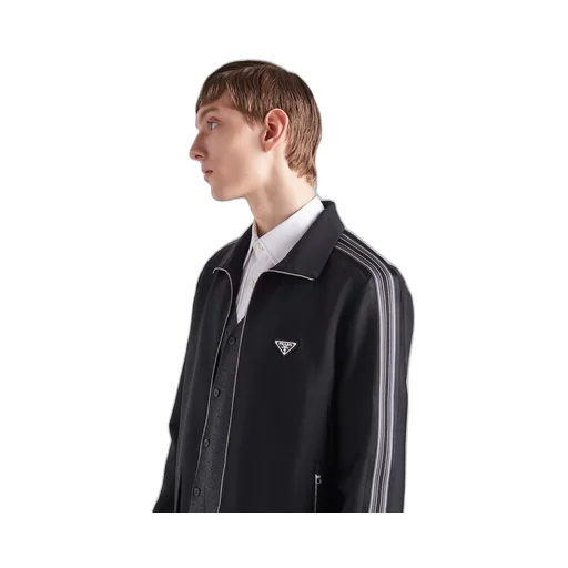 Wool and mohair blouson jacket