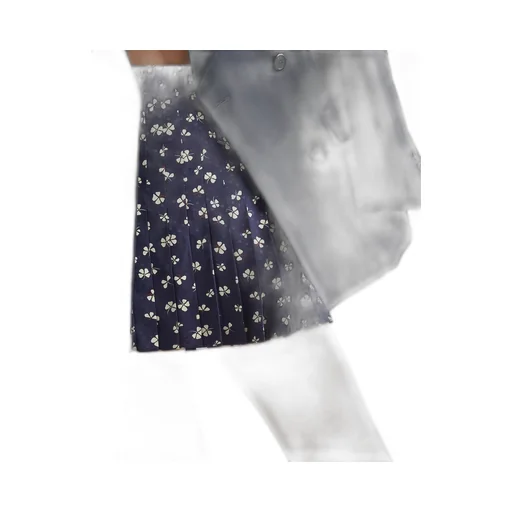 Silk jacquard miniskirt