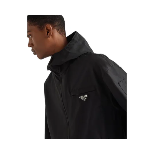 Technical poplin raincoat