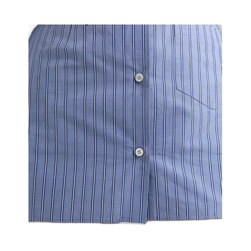 Striped chambray miniskirt