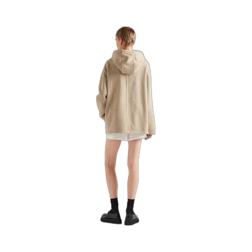 Cotton fleece hoodie jacket