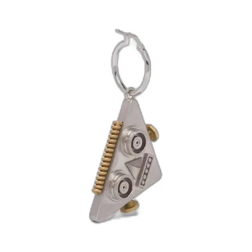 Left earring with Robot Jewels pendant