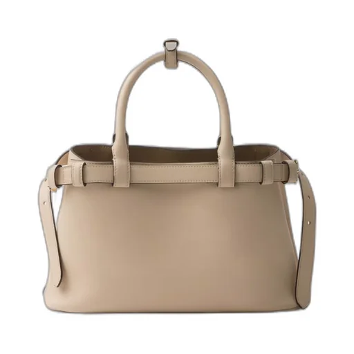 Prada Buckle small leather handbag with double belt