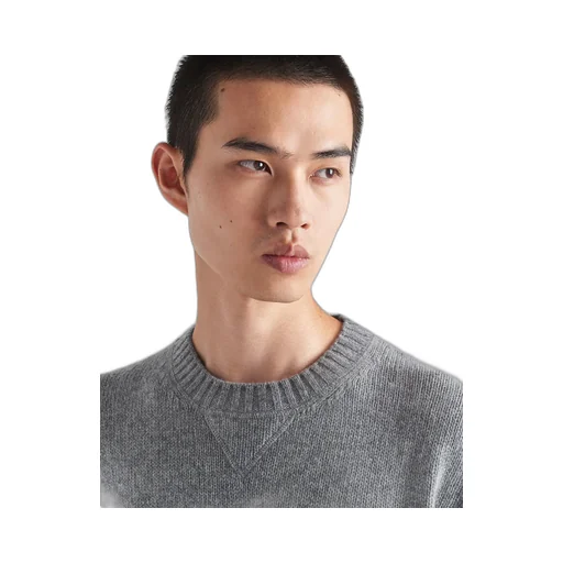 Wool and cashmere crew-neck sweater