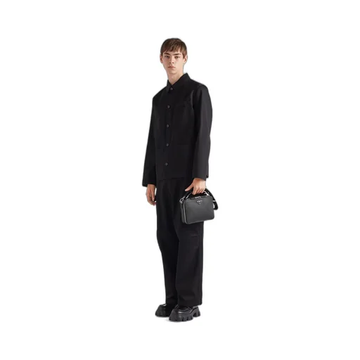 Single-breasted cotton jacket