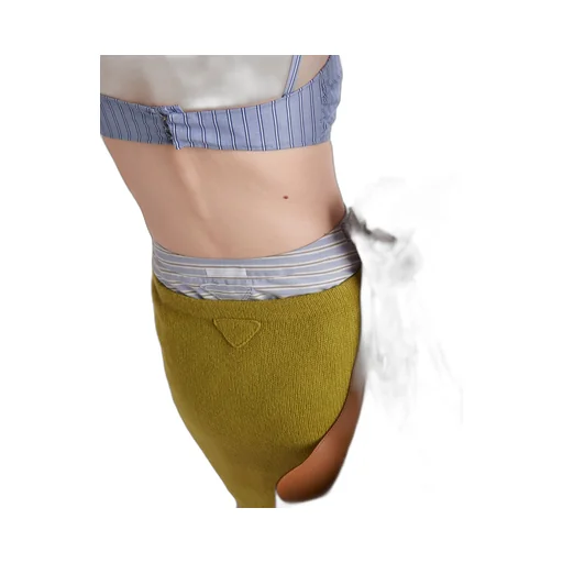 Wool knit skirt