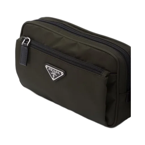 Re-Nylon and Saffiano leather belt bag