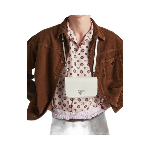 Saffiano leather shoulder bag