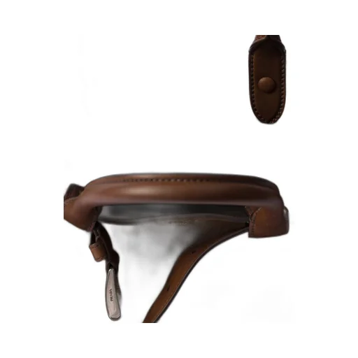 Medium Prada Buckle suede bag with belt