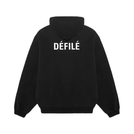Fleece Sports Hoodie Black