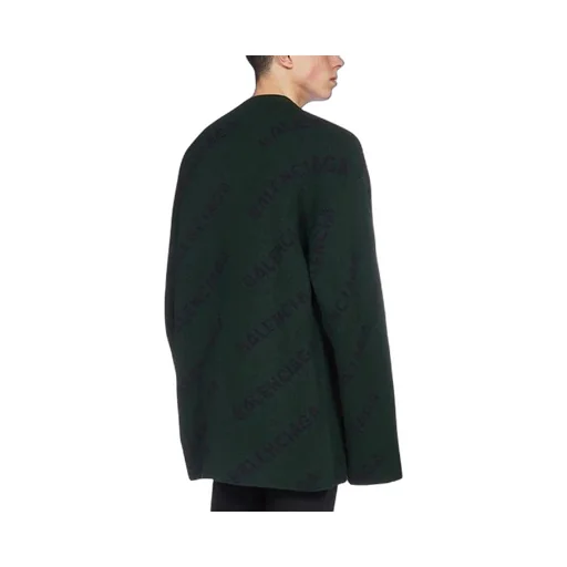 All Over Logo Crewneck Wool Knit Sweater