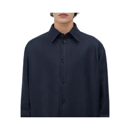 Mini Intrecciato Leather Shirt