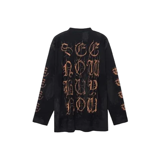 Heavy Metal Long Sleeve T-Shirt Oversized Fit