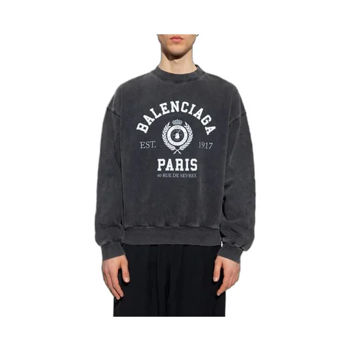 Est. 1917 College Logo Print Crewneck Sweatshirt