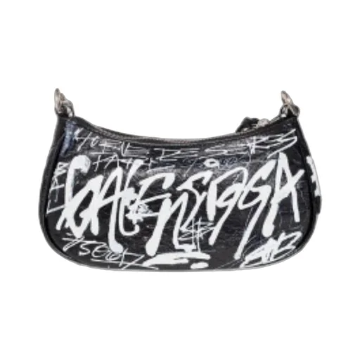 Le Cagole Mini Bag With Chain Graffiti