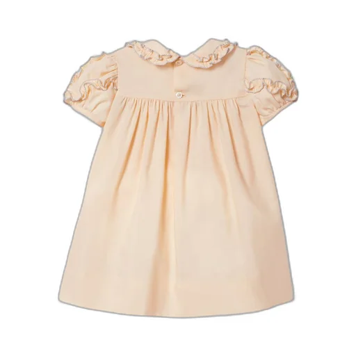 Baby embroidered silk cotton dress