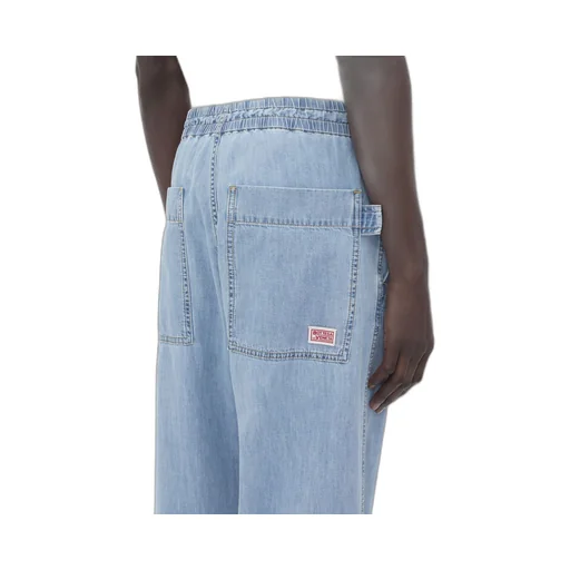 Light Bleached Elasticated Denim