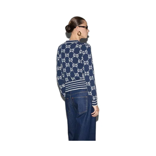 GG cotton jacquard cardigan