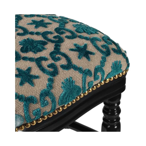 Wood chair with GG bees and stars