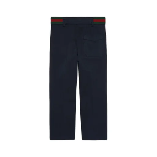 Children's stretch cotton trousers with Web