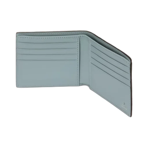 GG rubber-effect bi-fold wallet