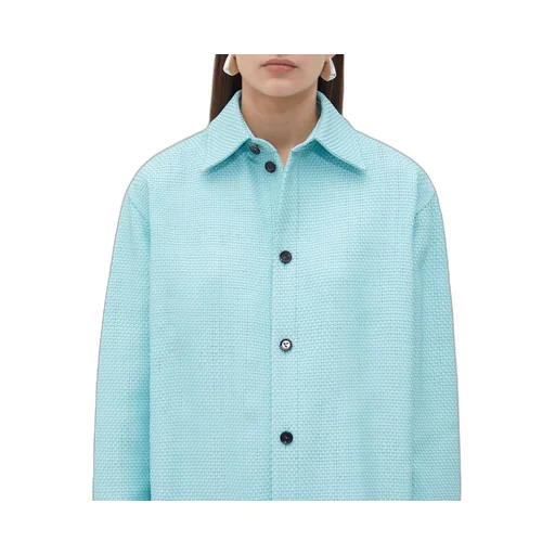 Mini Intrecciato Leather Shirt